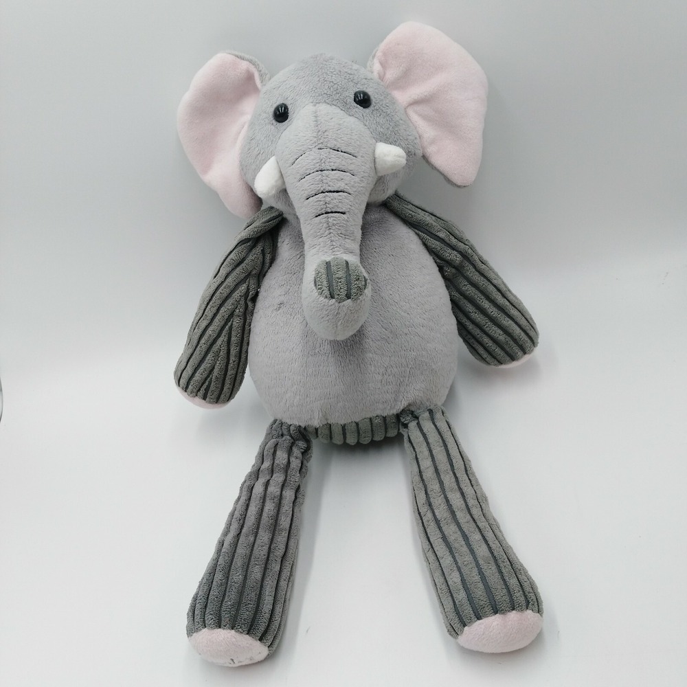 Scentsy Buddy Elephant Ollie Plush Gray 15 Inches Soft Toy Pink